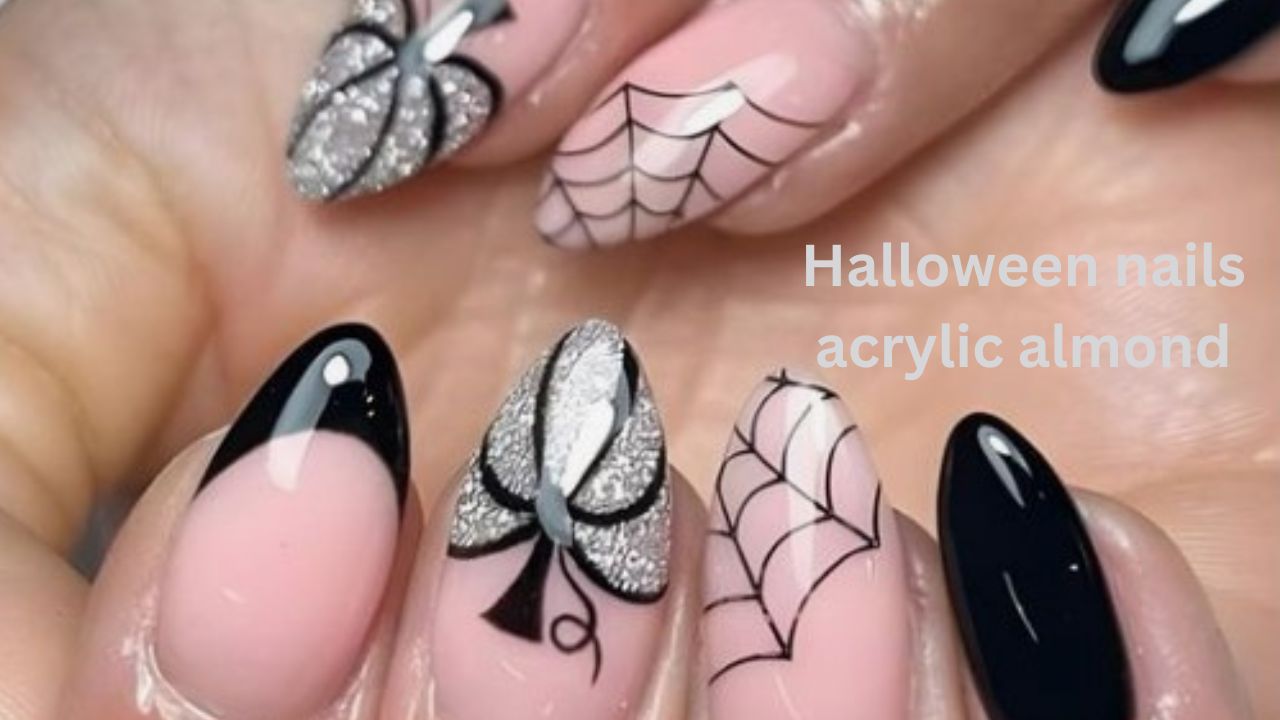 Halloween nails acrylic almond