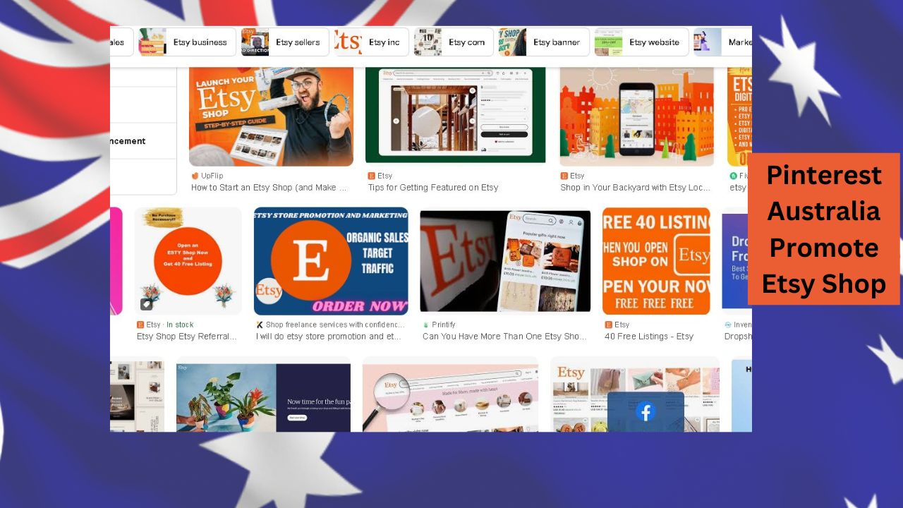 Pinterest Australia Promote Etsy Shop