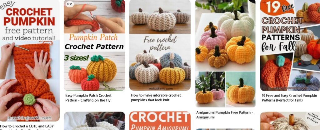 Crochet Pumpkins 